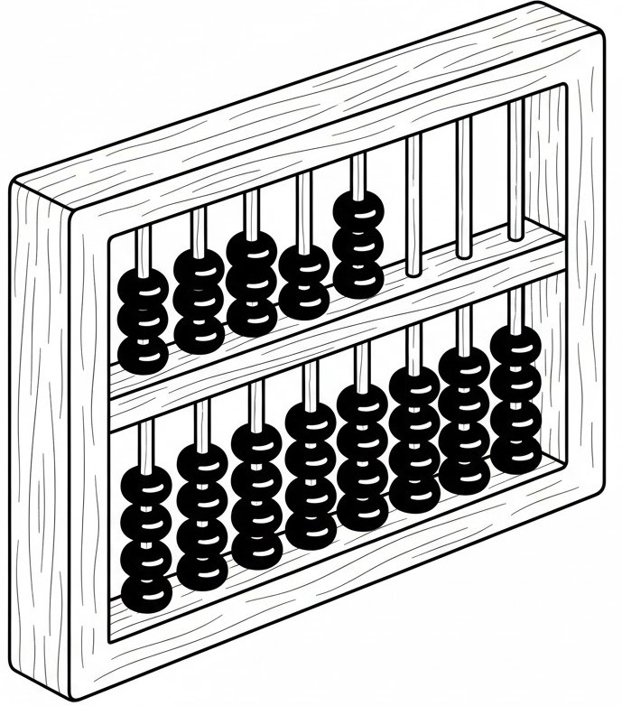 abacus-line-art